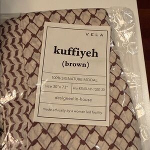 Vela Brown Kuffiyeh Scarf